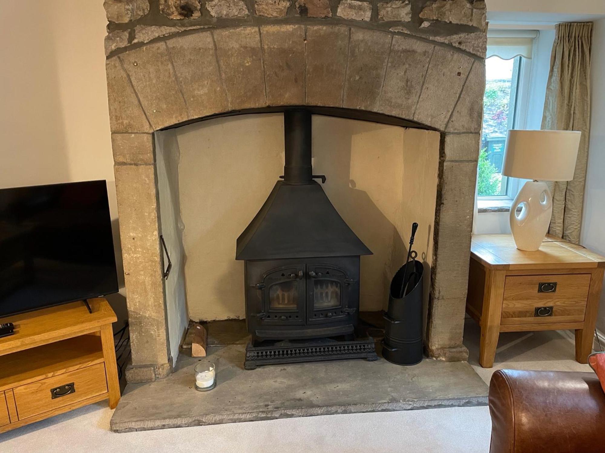 Hotel Ashfield House Grassington Pokój zdjęcie The fireplace in the living room